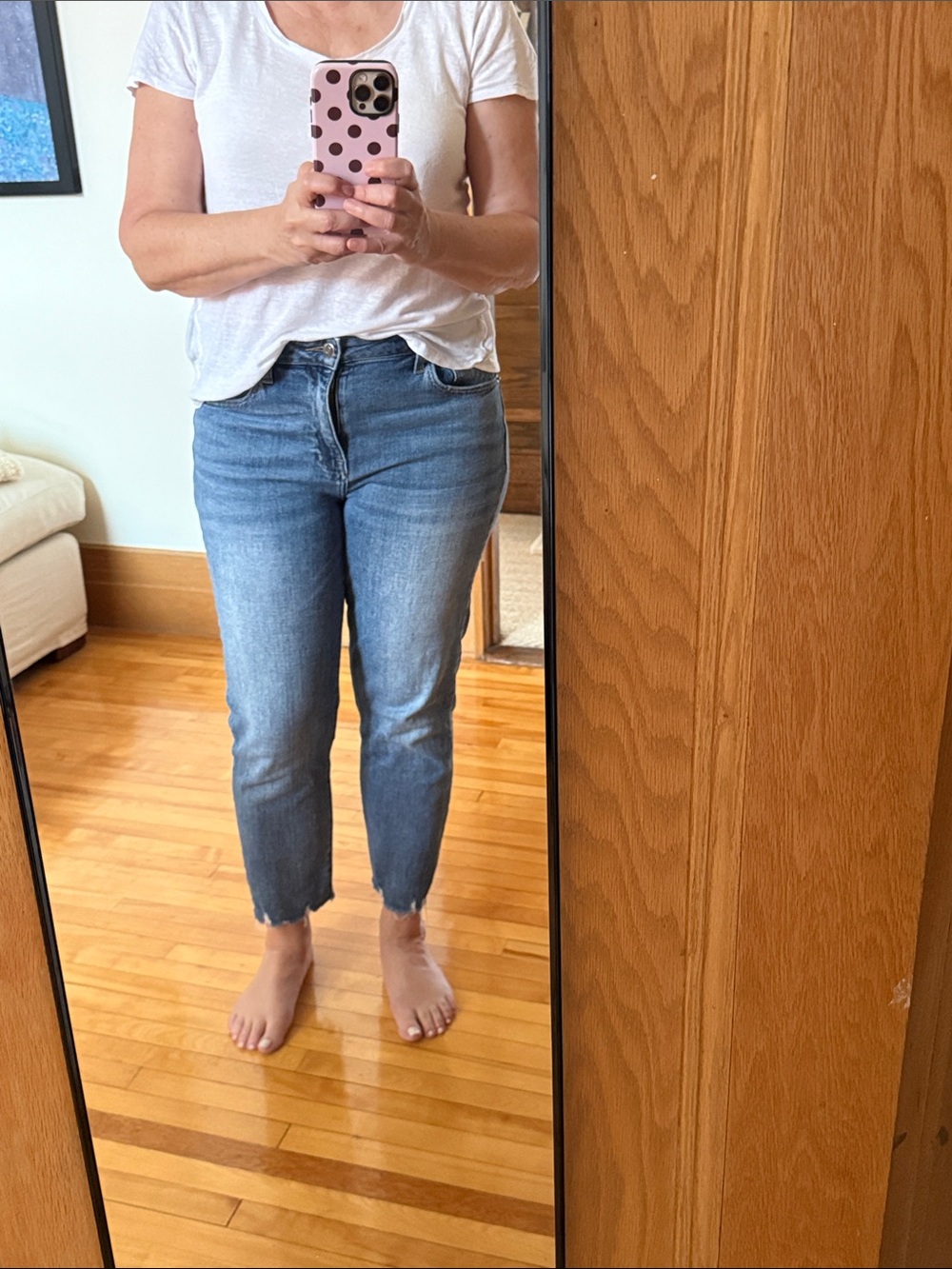 Pistola | High-Rise Crop Jeans in Light Blue size 29